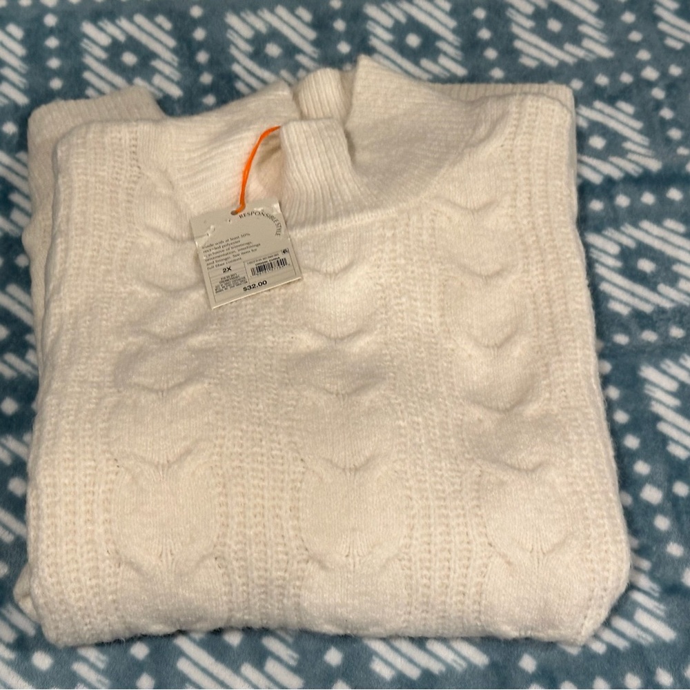 KNOX ROSE Sweater. 2X. NWT - Picture 6 of 8